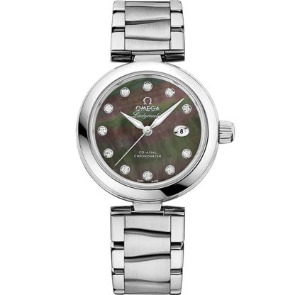 Omega De Ville Ladymatic 34 mm, stal na stali 425.30.34.20.57.004