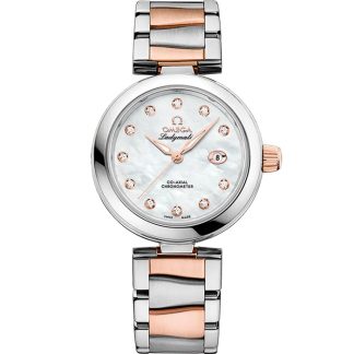 Omega De Ville Ladymatic 34 mm, stal - złoto Sedna™ na stalowym pasku - złoto Sedna™ 425.20.34.20.55.004