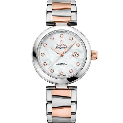Omega De Ville Ladymatic 34 mm, stal - złoto Sedna™ na stalowym pasku - złoto Sedna™ 425.20.34.20.55.004