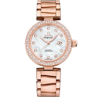 Omega De Ville Ladymatic 34 mm, złoto Sedna™ na złotym pasku Sedna™ 425.65.34.20.55.010