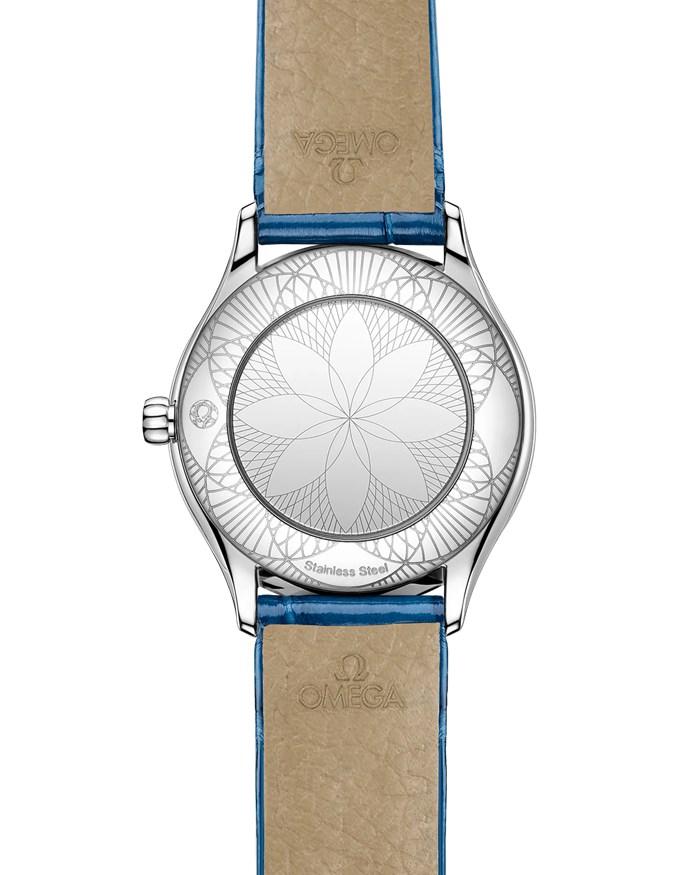 Omega De Ville Mini Trésor 26 mm, stal na aligatorze 428.18.26.60.04.002 - obrazek 2