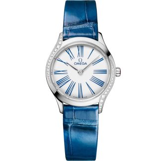 Omega De Ville Mini Trésor 26 mm, stal na aligatorze 428.18.26.60.04.002