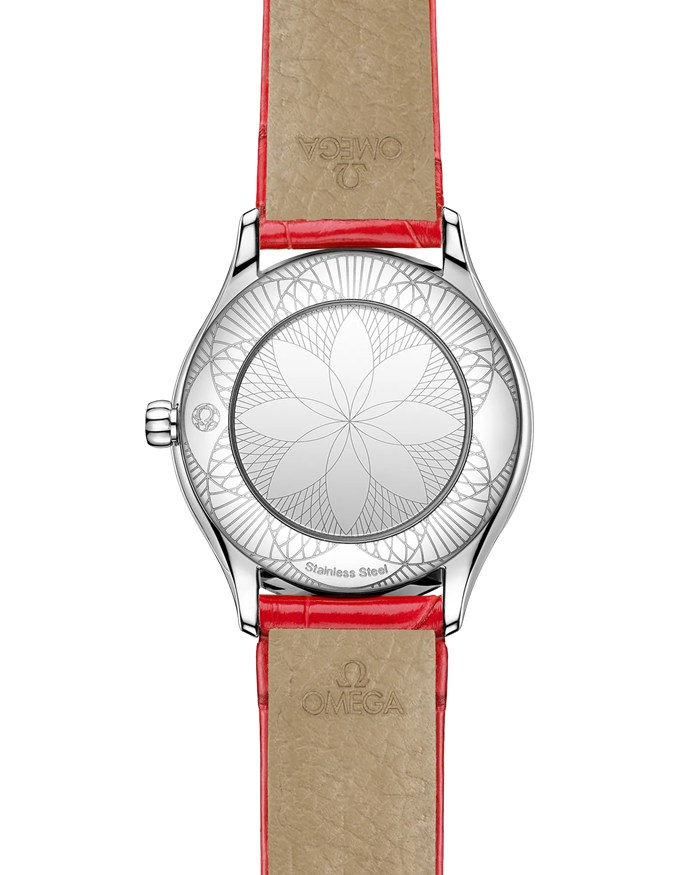 Omega De Ville Mini Trésor 26 mm, stal na aligatorze 428.18.26.60.04.003 - obrazek 2