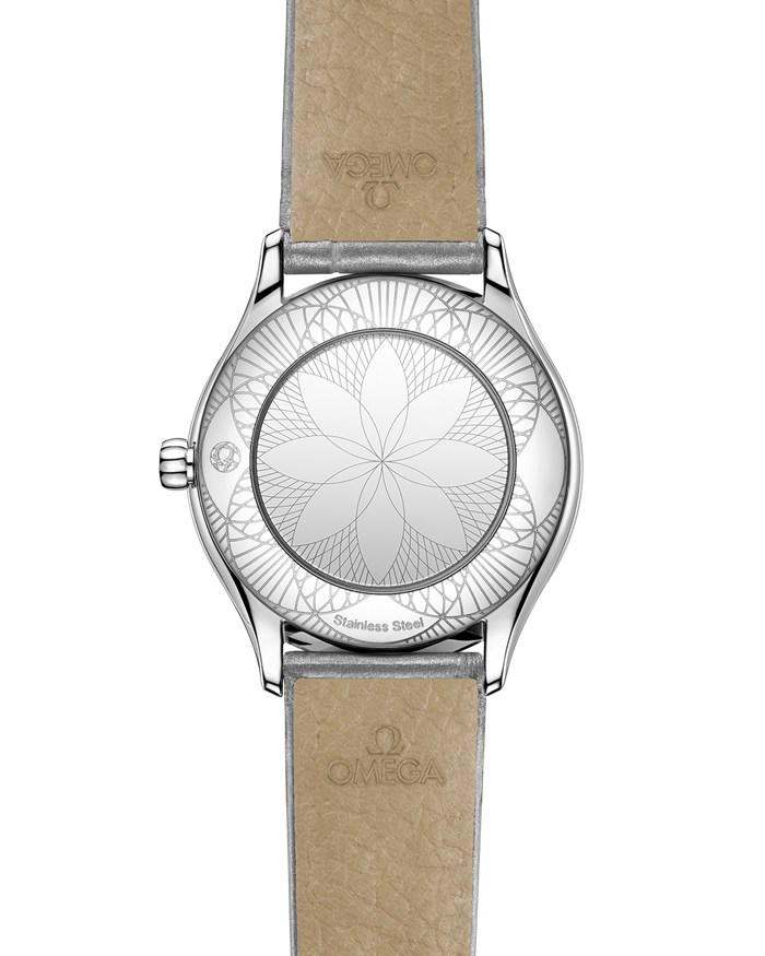 Omega De Ville Mini Trésor 26 mm, stalowy na pasku ze skóry aligatora 428.18.26.60.04.001 - obrazek 2