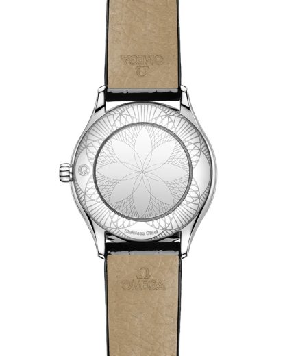 Omega De Ville Mini Trésor 26 mm, stalowy na skórzanym pasku 428.17.26.60.04.007 - obrazek 2