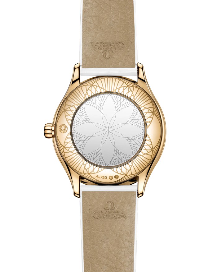 Omega De Ville Mini Trésor 26 mm, złoto Moonshine™ na aligatorze 428.58.26.60.04.001 - obrazek 2