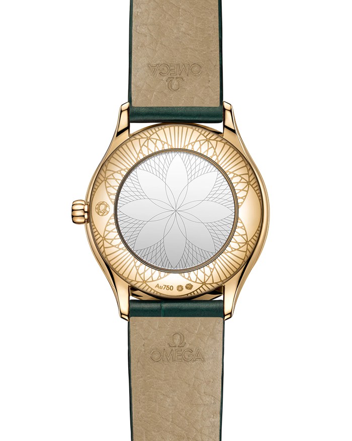Omega De Ville Mini Trésor 26 mm, złoto Moonshine™ na aligatorze 428.58.26.60.99.001 - obrazek 2
