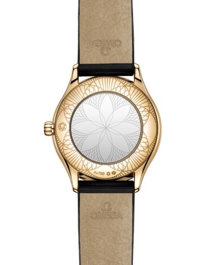 Omega De Ville Mini Trésor 26 mm, złoto Moonshine™ na pasku z tkaniny 428.57.26.60.99.001 - obrazek 2