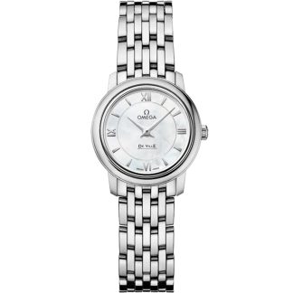 Omega De Ville Prestige 24,4 mm, stalowy na stalowym pasku 424.10.24.60.05.001