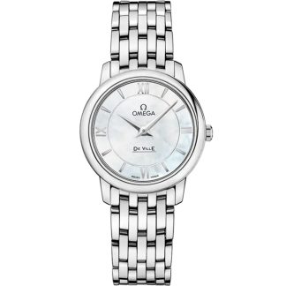 Omega De Ville Prestige 27,4 mm, stalowy na stalowym pasku 424.10.27.60.05.001