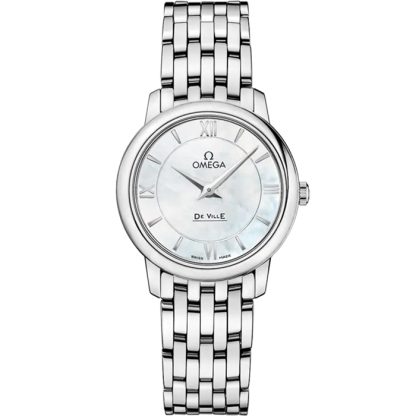 Omega De Ville Prestige 27,4 mm, stalowy na stalowym pasku 424.10.27.60.05.001