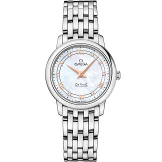 Omega De Ville Prestige 27,4 mm, stalowy na stalowym pasku 424.10.27.60.55.001