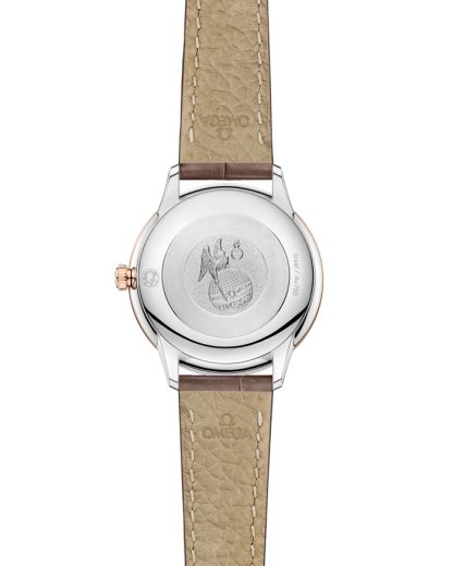 Omega De Ville Prestige 27,5 mm, stal - złoto Sedna™ na skórzanym pasku 434.23.28.60.59.001 - obrazek 2