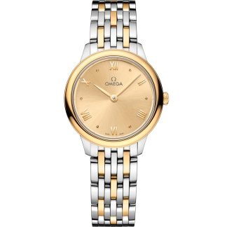 Omega De Ville Prestige 27,5 mm, stal - żółte złoto na stali - żółte złoto 434.20.28.60.08.001