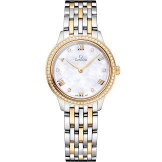 Omega De Ville Prestige 27,5 mm, stal - żółte złoto na stali - żółte złoto 434.25.28.60.55.001