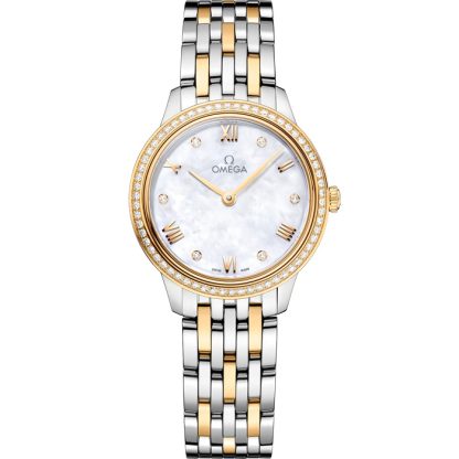Omega De Ville Prestige 27,5 mm, stal - żółte złoto na stali - żółte złoto 434.25.28.60.55.001