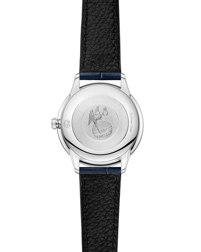 Omega De Ville Prestige 27,5 mm, stalowy na skórzanym pasku 434.13.28.60.53.001 - obrazek 2