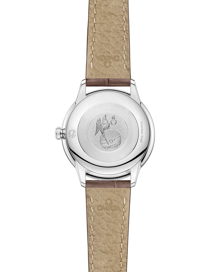 Omega De Ville Prestige 27,5 mm, stalowy na skórzanym pasku 434.13.28.60.55.001 - obrazek 2