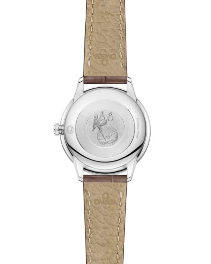 Omega De Ville Prestige 27,5 mm, stalowy na skórzanym pasku 434.13.28.60.59.001 - obrazek 2