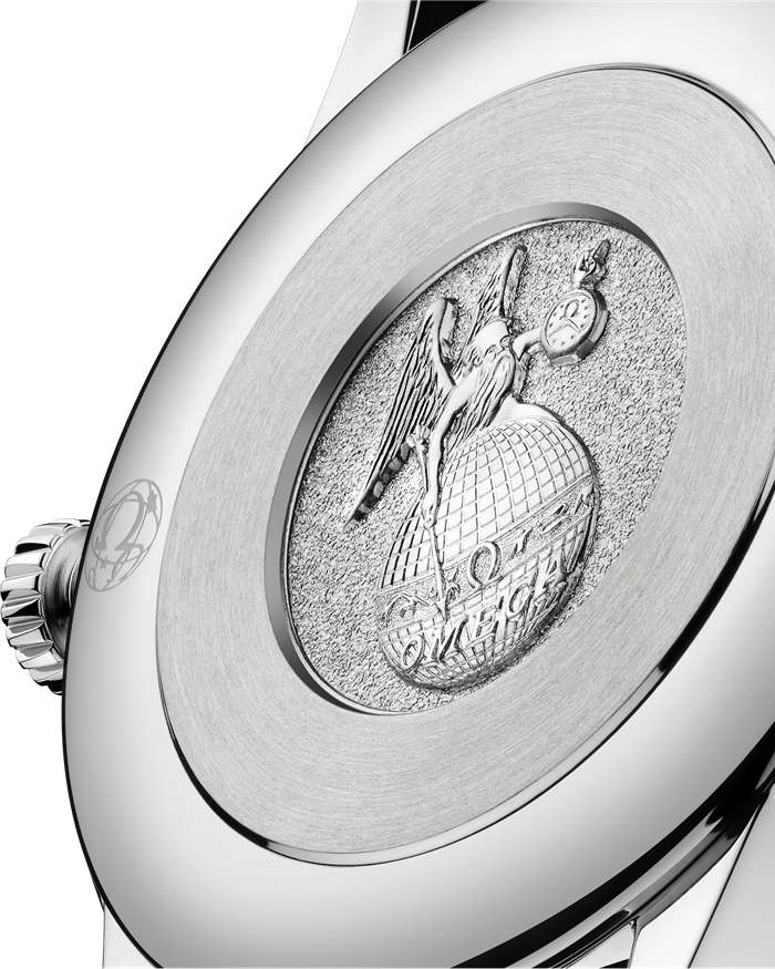 Omega De Ville Prestige 27,5 mm, stalowy na skórzanym pasku 434.13.28.60.61.001 - obrazek 3
