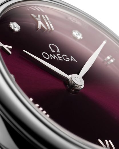 Omega De Ville Prestige 27,5 mm, stalowy na skórzanym pasku 434.13.28.60.61.001 - obrazek 4