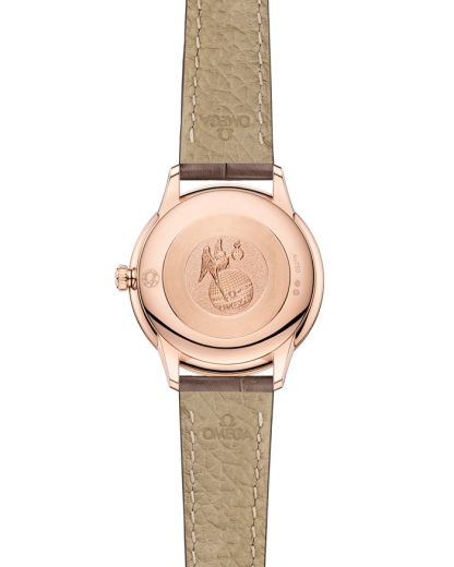 Omega De Ville Prestige 27,5 mm, złoto Sedna™ na skórzanym pasku 434.53.28.60.55.001 - obrazek 2