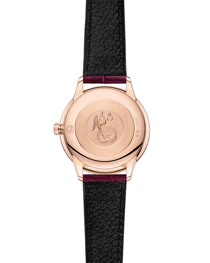 Omega De Ville Prestige 27,5 mm, złoto Sedna™ na skórzanym pasku 434.58.28.60.55.001 - obrazek 2