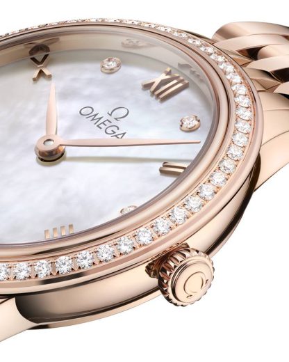 Omega De Ville Prestige 27,5 mm, złoto Sedna™ na złocie Sedna™ 434.55.28.60.55.001 - obrazek 4