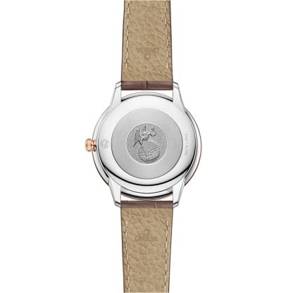 Omega De Ville Prestige 30 mm, stal - złoto Sedna™ na skórzanym pasku 434.23.30.60.52.001 - obrazek 2
