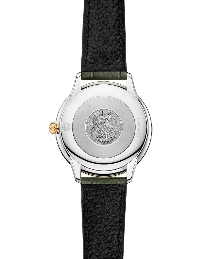 Omega De Ville Prestige 30 mm, stal - żółte złoto na skórzanym pasku 434.23.30.60.52.002 - obrazek 2