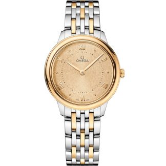 Omega De Ville Prestige 30 mm, stal - żółte złoto na stali - żółte złoto 434.20.30.60.08.001