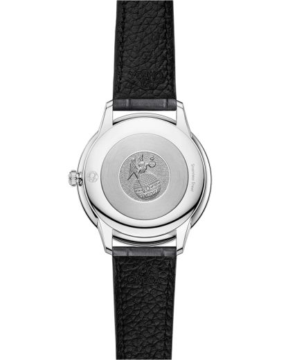 Omega De Ville Prestige 30 mm, stalowy na skórzanym pasku 434.13.30.60.56.001 - obrazek 2
