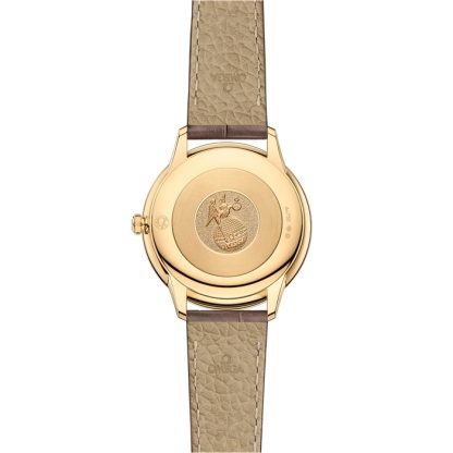 Omega De Ville Prestige 30 mm, żółte złoto na skórzanym pasku 434.53.30.60.55.002 - obrazek 2