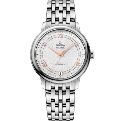 Omega De Ville Prestige 32,7 mm, stal na stalowym pasku 424.10.33.20.52.001