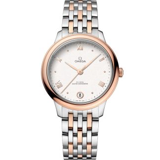 Omega De Ville Prestige 34 mm, stal - złoto Sedna™ na stali - złoto Sedna™ 434.20.34.20.02.001