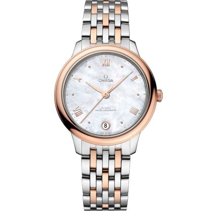 Omega De Ville Prestige 34 mm, stal - złoto Sedna™ na stali - złoto Sedna™ 434.20.34.20.05.001