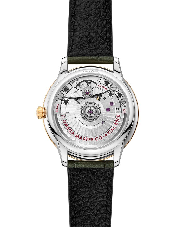 Omega De Ville Prestige 34 mm, stal - żółte złoto na skórzanym pasku 434.23.34.20.55.002 - obrazek 2