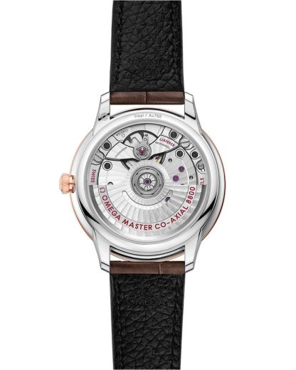 Omega De Ville Prestige 34 mm, stal - żółte złoto na skórzanym pasku 434.23.34.20.58.001 - obrazek 2