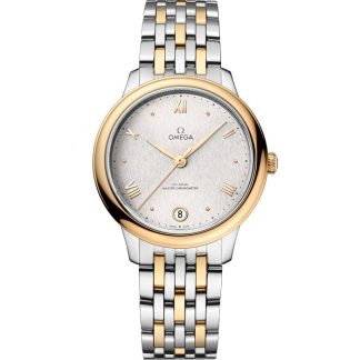 Omega De Ville Prestige 34 mm, stal - żółte złoto na stali - żółte złoto 434.20.34.20.02.002