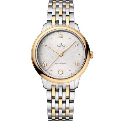 Omega De Ville Prestige 34 mm, stal - żółte złoto na stali - żółte złoto 434.20.34.20.02.002