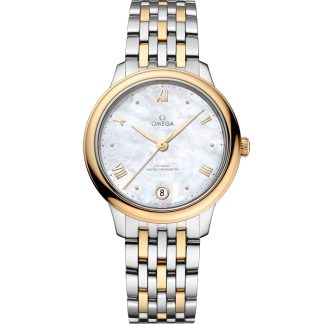 Omega De Ville Prestige 34 mm, stal - żółte złoto na stali - żółte złoto 434.20.34.20.05.002