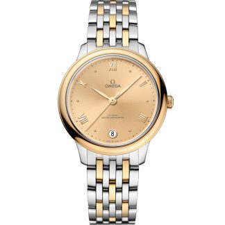 Omega De Ville Prestige 34 mm, stal - żółte złoto na stali - żółte złoto 434.20.34.20.08.001