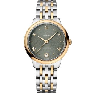 Omega De Ville Prestige 34 mm, stal - żółte złoto na stali - żółte złoto 434.20.34.20.10.001