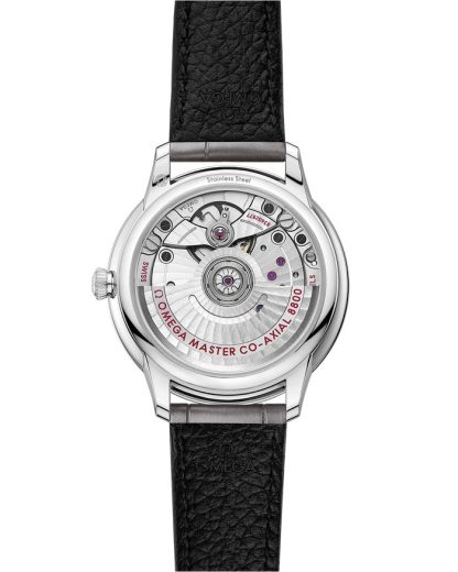 Omega De Ville Prestige 34 mm, stalowy na skórzanym pasku 434.13.34.20.52.001 - obrazek 2