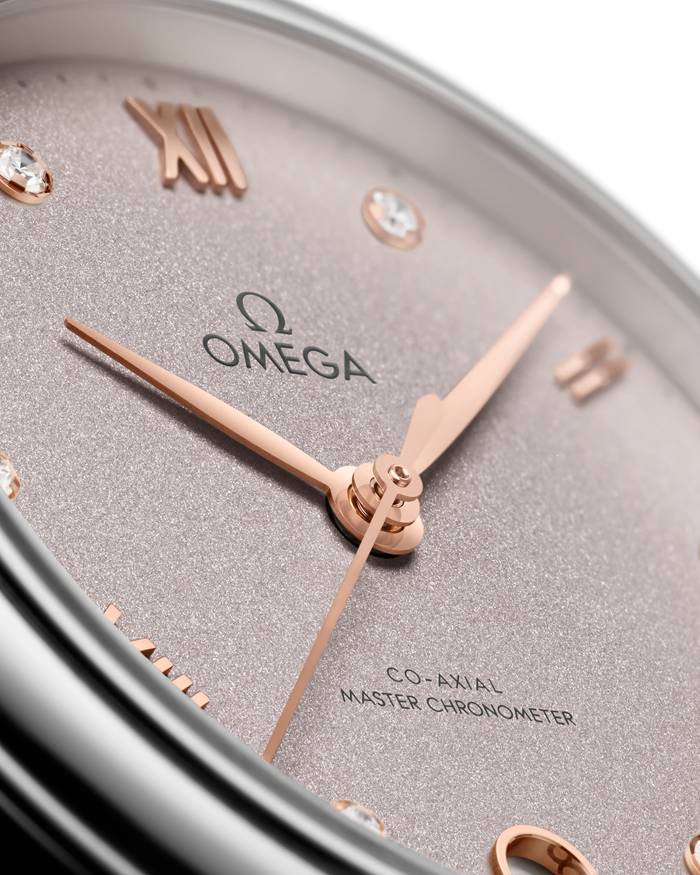 Omega De Ville Prestige 34 mm, stalowy na skórzanym pasku 434.13.34.20.52.002 - obrazek 3