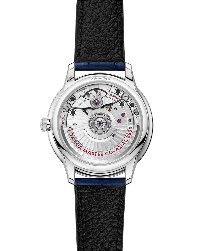 Omega De Ville Prestige 34 mm, stalowy na skórzanym pasku 434.13.34.20.53.001 - obrazek 2