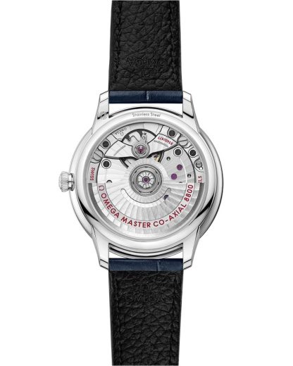 Omega De Ville Prestige 34 mm, stalowy na skórzanym pasku 434.13.34.20.53.002 - obrazek 2