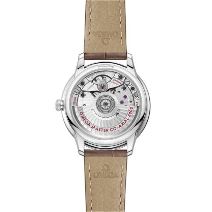 Omega De Ville Prestige 34 mm, stalowy na skórzanym pasku 434.13.34.20.55.001 - obrazek 2