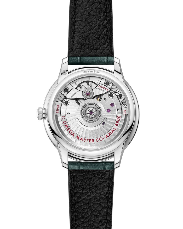 Omega De Ville Prestige 34 mm, stalowy na skórzanym pasku 434.13.34.20.60.001 - obrazek 2