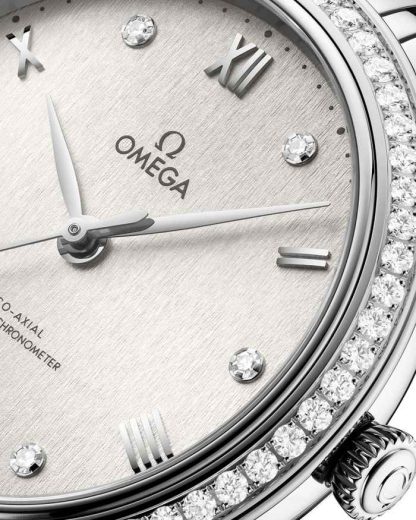 Omega De Ville Prestige 34 mm, stalowy na stalowym pasku 434.15.34.20.52.001 - obrazek 3